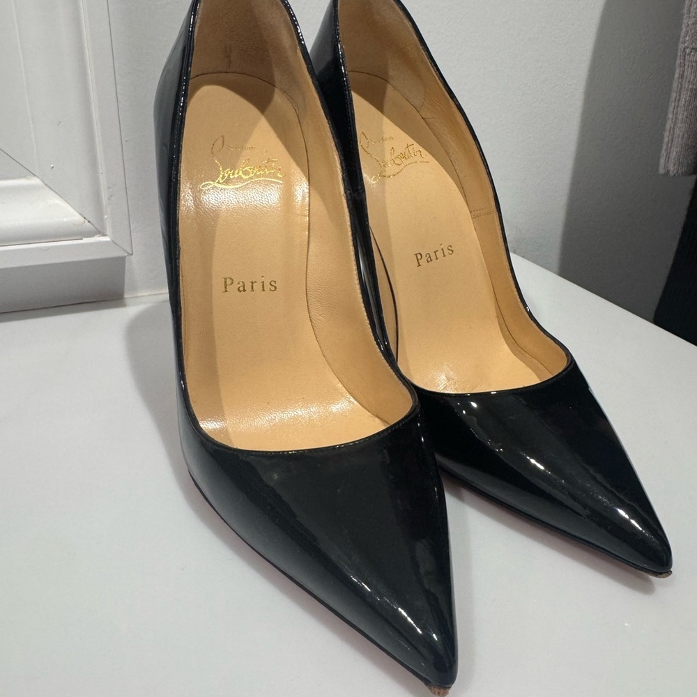 Christian Louboutin Glossy Black Heels